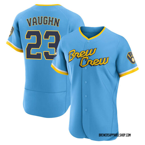 greg vaughn brewers jersey