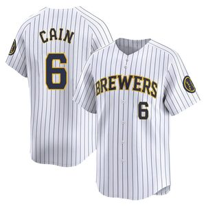 Men's Milwaukee Brewers Lorenzo Cain Limited White Alternate Jersey