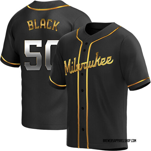 milwaukee brewers black jersey
