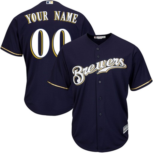 Thyago Vieira Youth Nike Cream Milwaukee Brewers Home Replica Custom Jersey Size: Small